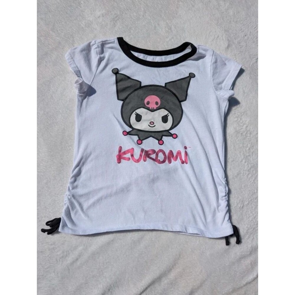 Kuromi Girls Side-Tie T-Shirt – Size 7-8